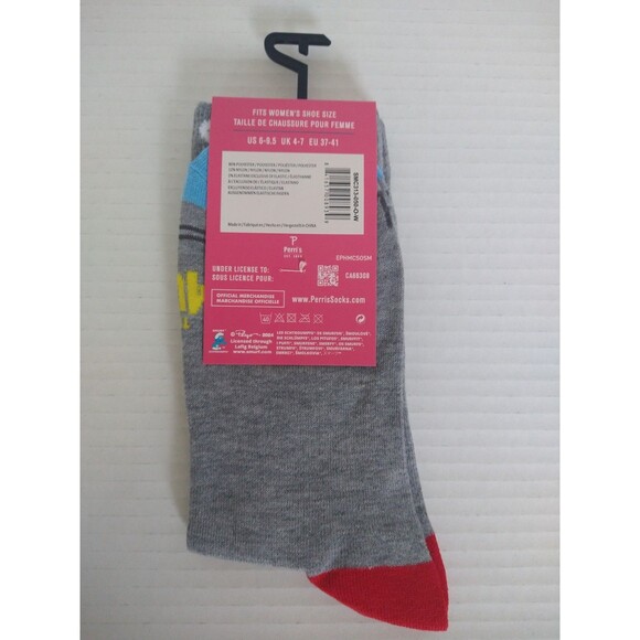 NEW Smurfs Smurfette Blue Gray Novelty Collectable Socks gift cartoons animation - Picture 2 of 5